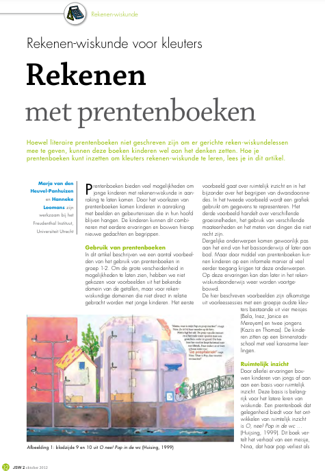 Rekenen met prentenboeken, vragen stellen, wiskundig denken